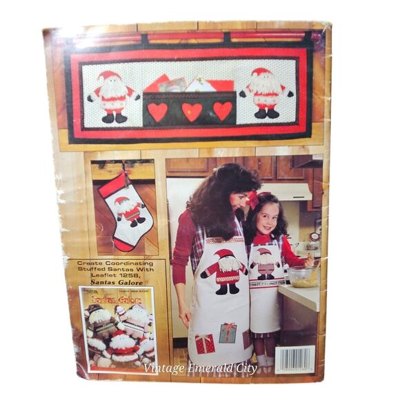Applique Santas Galore Fabric Pattern Book Jean Wells Christmas Holiday Crafts - Picture 2 of 7